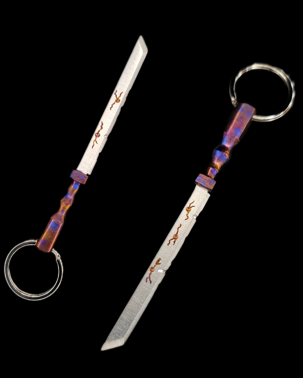 Battle Worn Keychain Katana